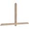 Ekena Millwork Eugene Smooth Timber Gable Bracket, Douglas Fir, 84"W x 45"H x 3 1/2"D x 3 1/2"F, 13/12 Pitch GBW084X45X0404EUG00SDF - alternate 5